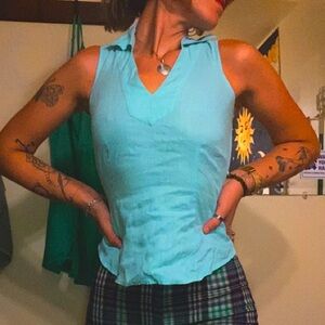 Y2K Ann Taylor Collared Tank